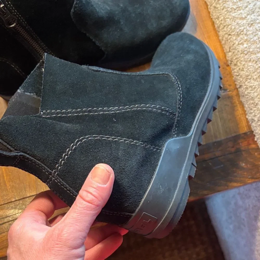 Black Suede Ankle Boots